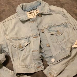 cropped denim jacket